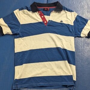 KAPPA Polo Blue White Black High Quality Cotton